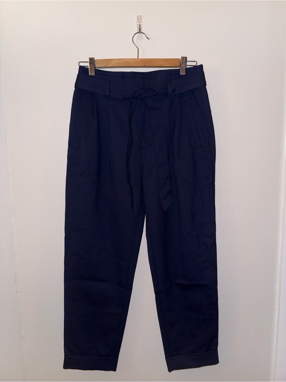 GAP Navy Paperbag Tie-Waist Trousers